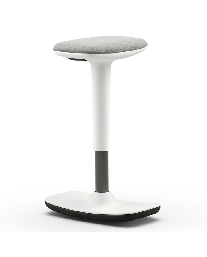 Taburete ergonómico LEO con base antideslizante y altura regulable para oficina