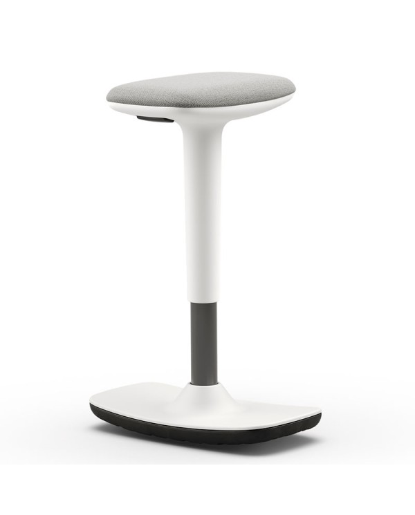 Taburete ergonómico LEO con base antideslizante y altura regulable para oficina