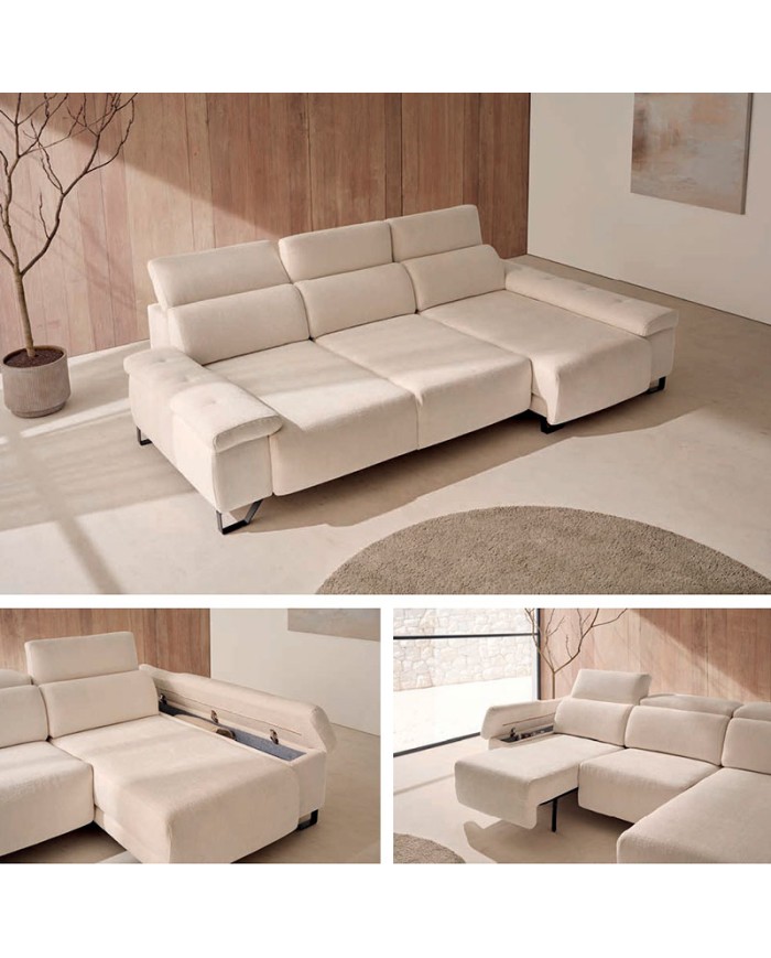 Sofá chaiselongue Tokio 284 cm