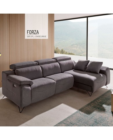 Ambiente  FORZA 3 plazas relax con chaiselongue - modular
