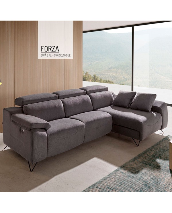 Ambiente  FORZA 3 plazas relax con chaiselongue - modular