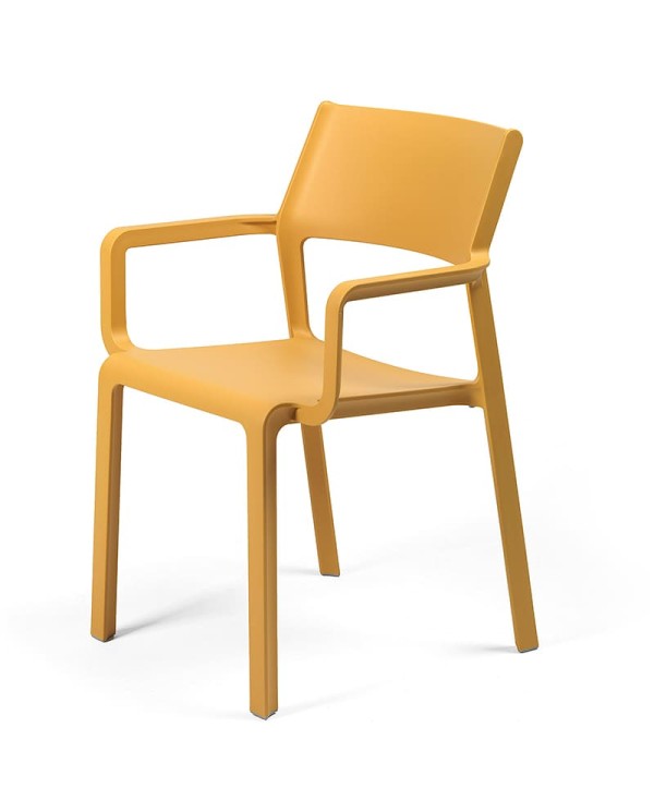 Sillón Trill NARDI apilable en polipropileno reforzado con fibra de vidrio para exterior en terraza, jardín y hostelería.