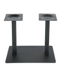 base de mesa rectangular con doble columna para hostelería