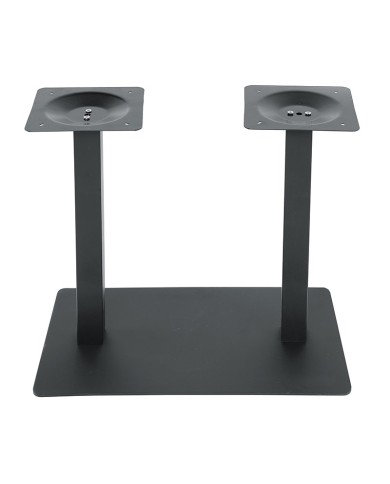 base de mesa rectangular con doble columna para hostelería