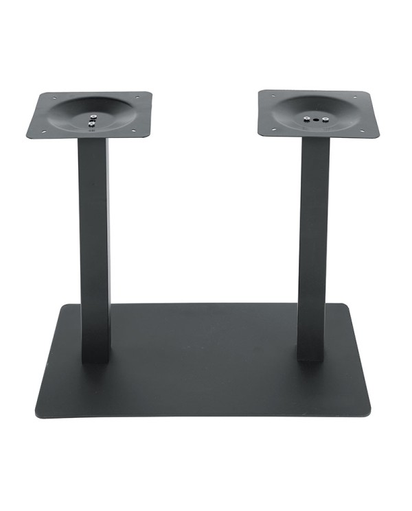 base de mesa rectangular con doble columna para hostelería