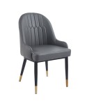 sillón gris tapizado para bar y restaurante B40