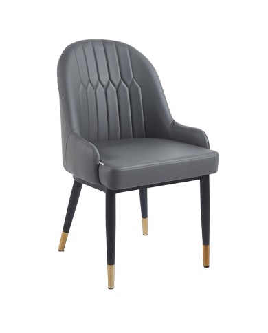 sillón gris tapizado para bar y restaurante B40