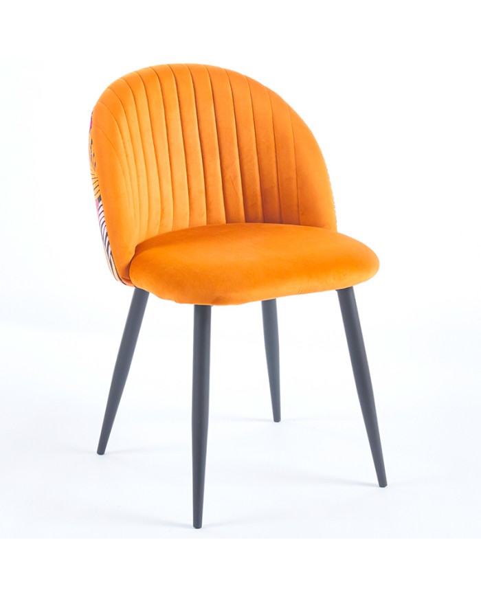 silla floral económica C72C para restaurante interior