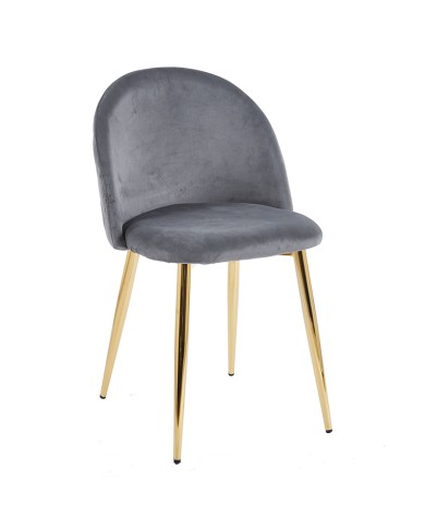 silla gris k03 tapizada para restaurante y cafetería