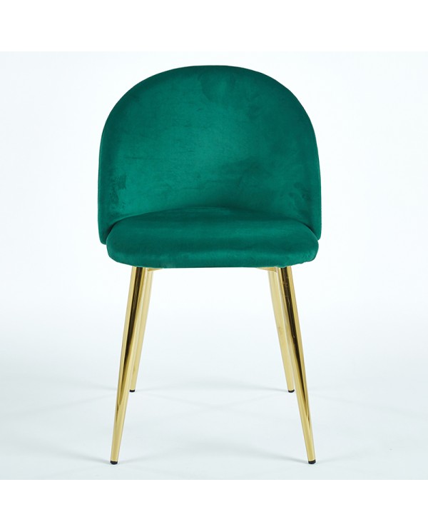Silla curva metal y tapizado para hostelería K03