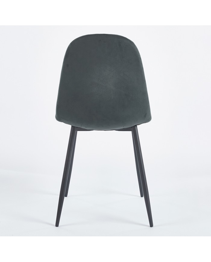 silla monocarcasa C87B tapizada para restaurante