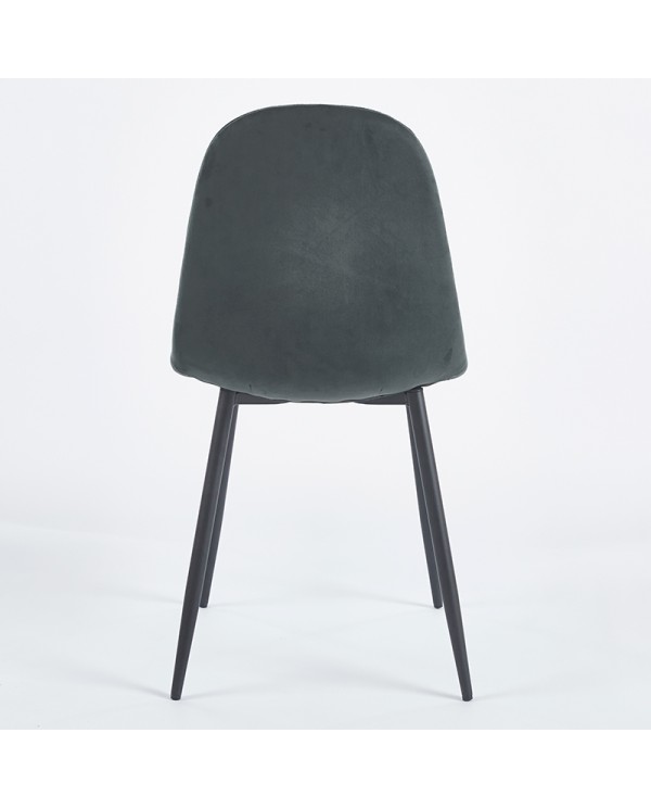silla monocarcasa C87B tapizada para restaurante