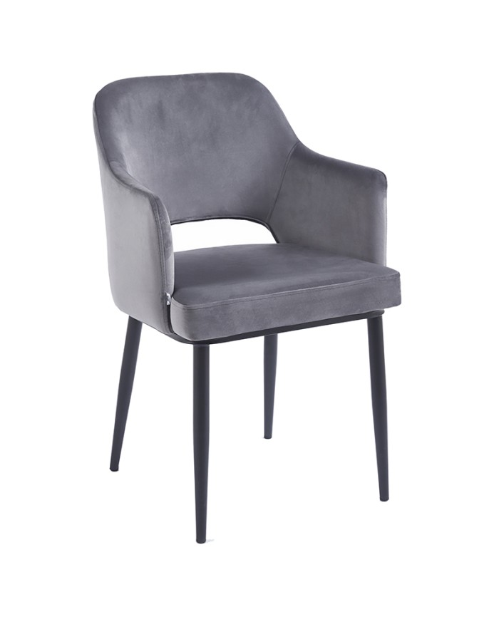 sillón L74 para hostelería con patas metálicas