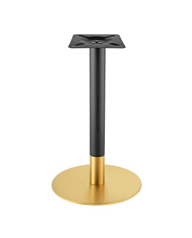 mesa redonda M55 dorada y negra para hostelerÍa