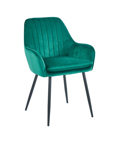 sillón M64C patas negras para restaurante