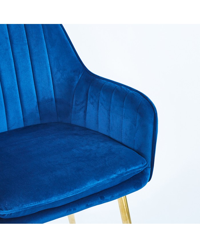 asiento azul sillón m64e