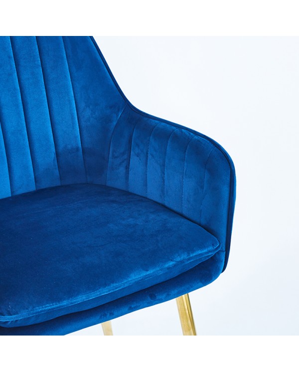 asiento azul sillón m64e