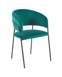 sillón tapizado M65 con patas de acero para hostelería