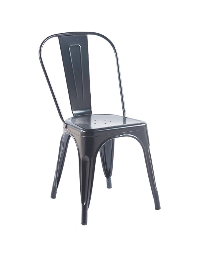 silla metálica M91 estilo Tolix para hostelería