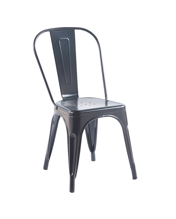 silla metálica M91 estilo Tolix para hostelería