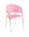 sillón tapizado rosa M65E para hostelería y restaurante