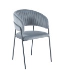 sillón tapizado M65D para hostelería interior patas negras