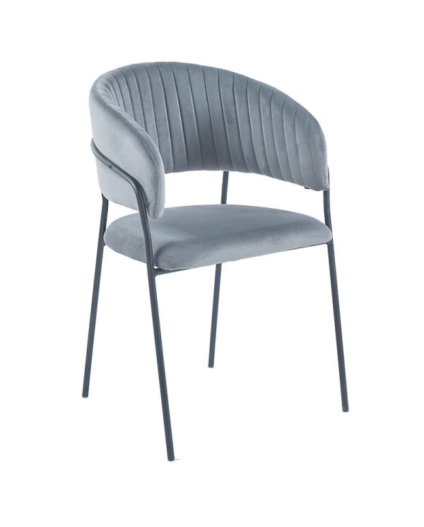 sillón tapizado M65D para hostelería interior patas negras