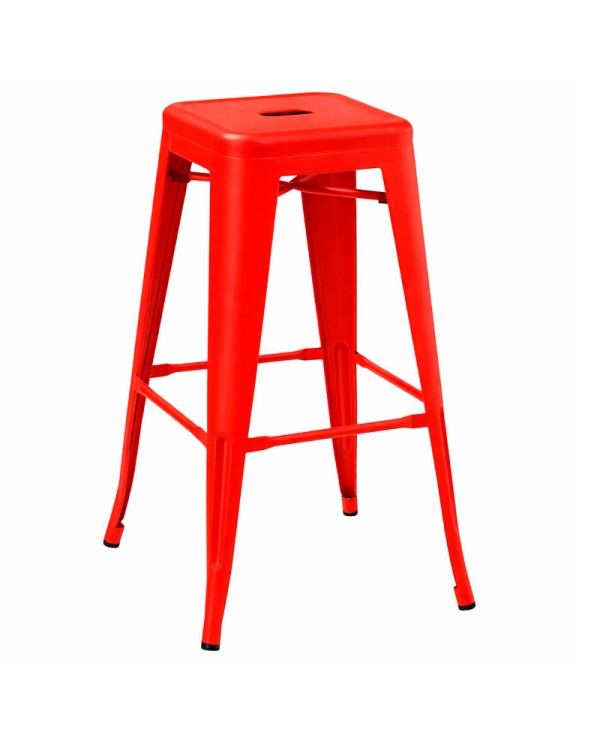 Taburete de hostelería industrial de chapa metálica F25