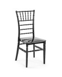 silla Tiffany negra para celebraciones y hostelería H26B