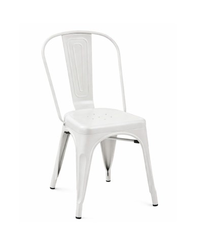 silla metálica estilo industrial para bares ZC23