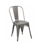 silla metálica estilo industrial para restaurantes ZC23B