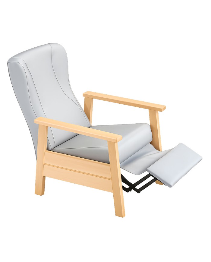 Butaca tapizada y reclinable apropiada para uso en residencia y hospital abierta zd38