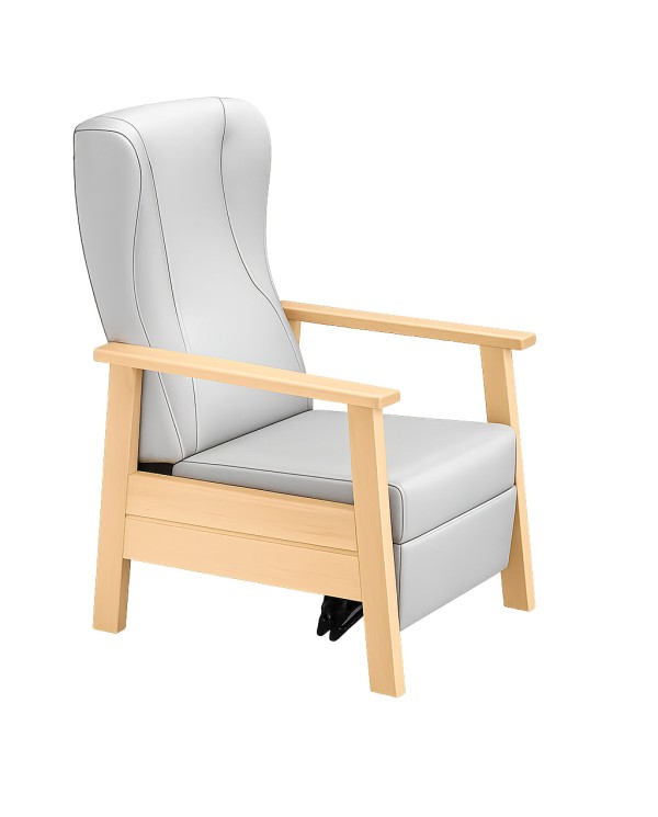 Butaca tapizada y reclinable apropiada para uso en residencia y hospital-zd38