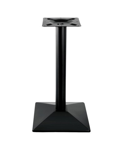 Base de mesa cónica metálica en color negro para hostelería y hogar