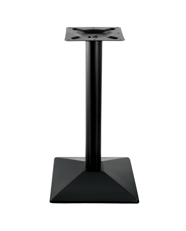 Base de mesa cónica metálica en color negro para hostelería y hogar