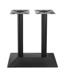 Base de mesa doble cónica metálica en color negro para hostelería y hogar