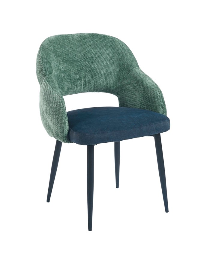 Silla profesional para restaurante con diseño tapizado y estructura firme