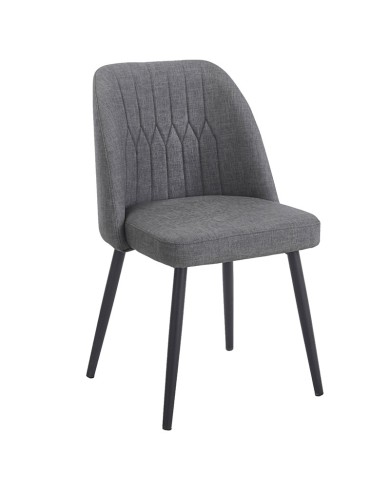 Silla interior para restaurante con líneas decorativas verticales N11