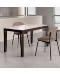 Mesa Lando Cancio estructura metálica y encimera en porcelánico o dekton. Ideal para cocina y hogar