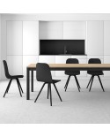 Mesa Multiplus Cancio con estructura metálica y encimera en laminado para cocina y hogar
