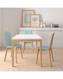 Mesa Toy Cancio con estructura de madera y encimera en laminado para cocina.