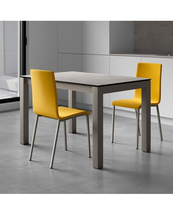 Mesa Tokio Cancio con estructura metálica y encimera en laminado para cocina y hogar