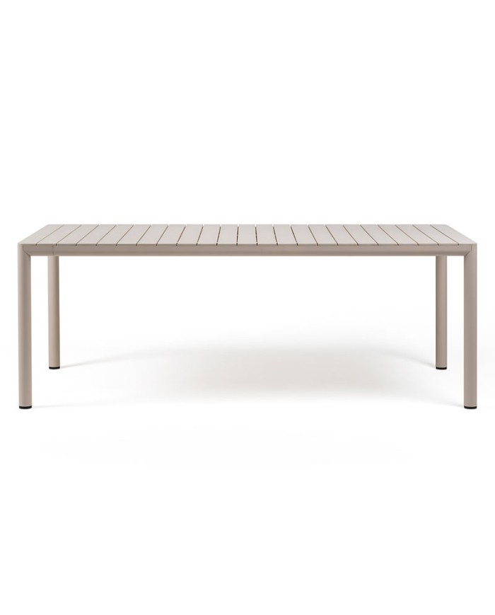 Mesa Tevere 210 NARDI de polipropileno con fibra de vidrio. Extensible. Para jardín, hogar y hostelería