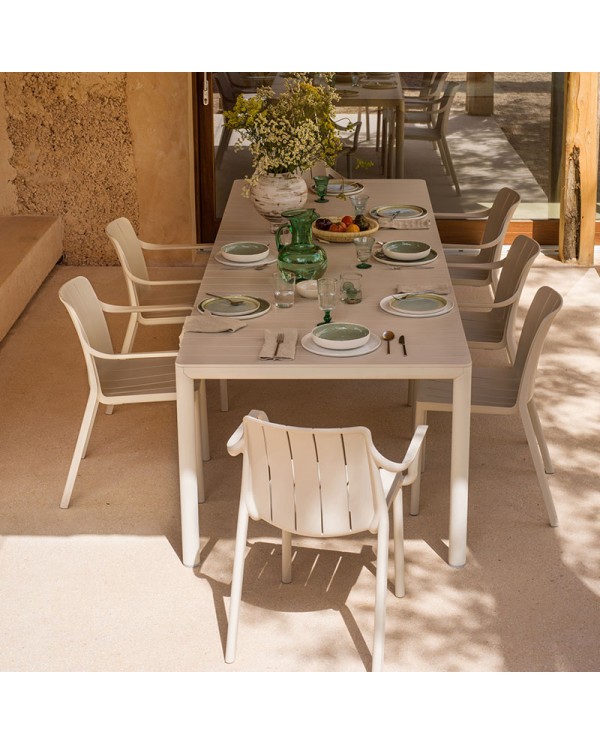 Mesa Tevere 210 NARDI extensible para jardín