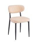 Silla tapizada beige para ambientes residenciales de inspiración actual