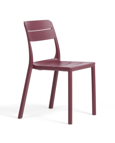 Silla Cassia NARDI apilable en polipropileno con fibra de vidrio para hogar y hostelería