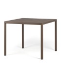 Mesa Piave 90 NARDI en compacto y aluminio para exterior en jardín, terraza de hogar y hostelería