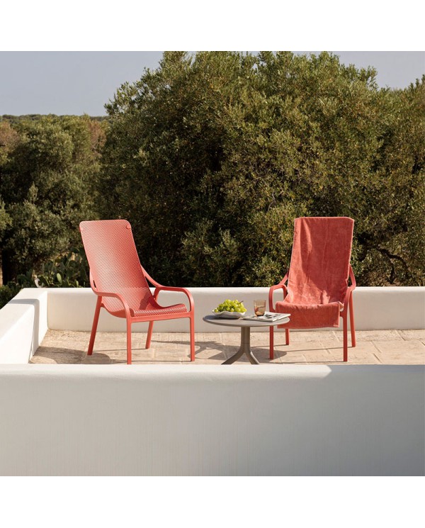 Sillón Net Lounge NARDI apilable para jardín