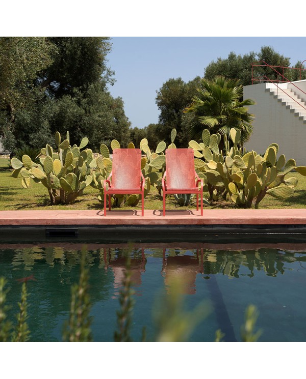 Sillón Net Lounge NARDI apilable para jardín