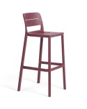 Taburete Cassia NARDI en polipropileno con fibra de vidrio para hogar y hostelería. Ideal para barra de bar y encimera.